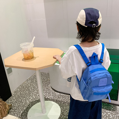 Kindergarten children's schoolbag Korean version cute simple lightweight small backpack for boys and girls outdoor travel children's backpack