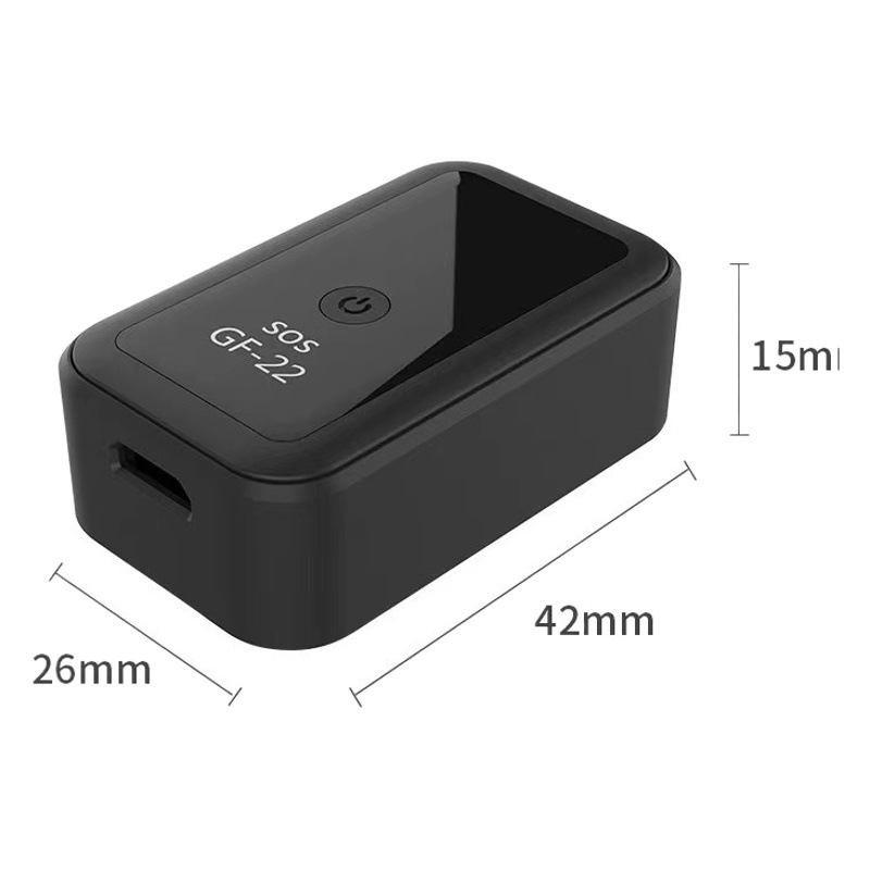 Localizador GF22, dispositivo de rastreo GPS antirrobo para niños, mascotas y ancianos, alarma antipérdida, no requiere instalación de satélites.