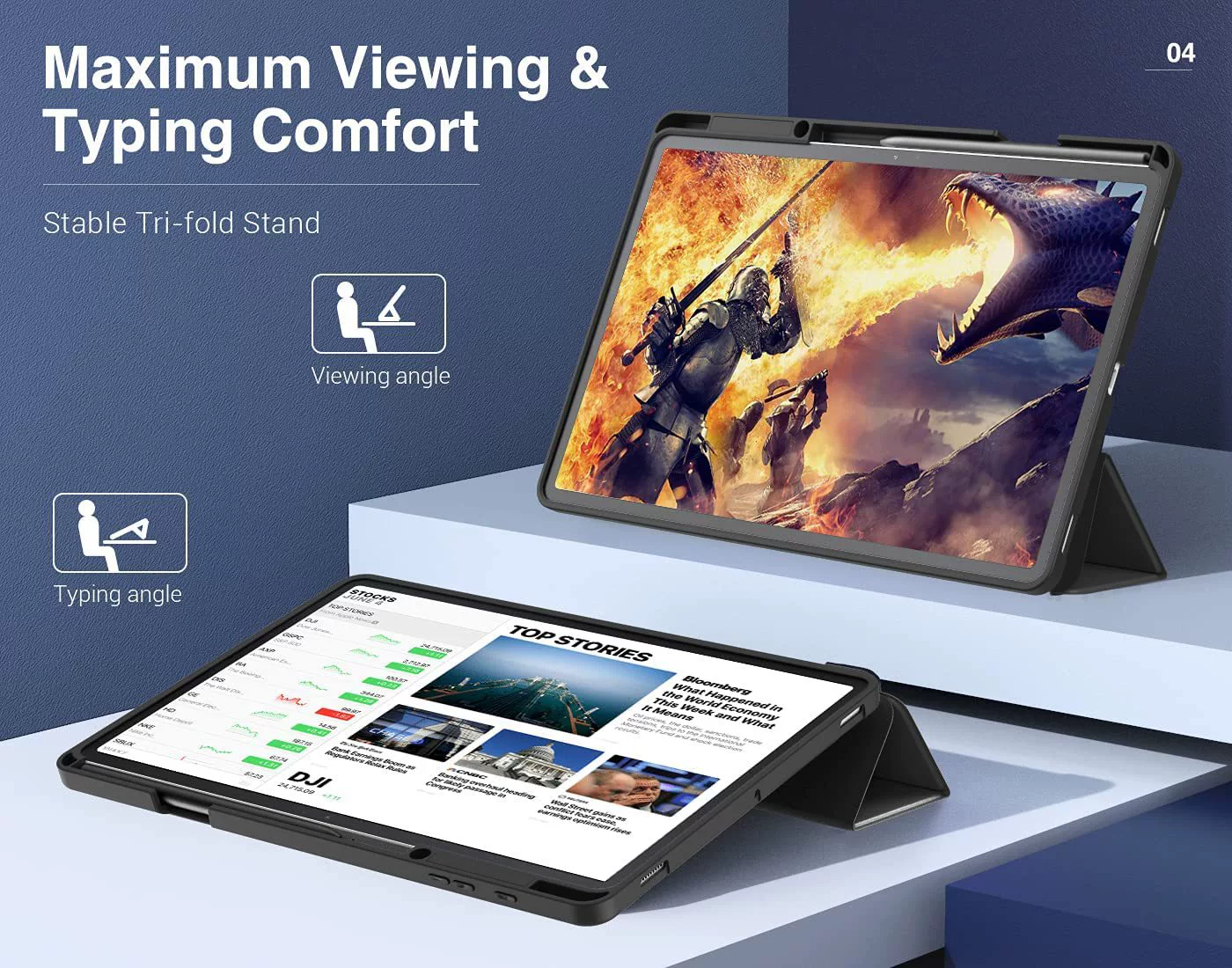 Подходит для Samsung S9/S9+ — защитный чехол 12.4" из TPU с кожей и бороздой для стилуса, 11" полноразмерный мягкий противоударный чехол