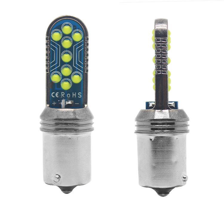 YBW Car LED Brake Light Bulb 1156 1157 CPB 18-core Reverse Light Tail Light 3030 12smd