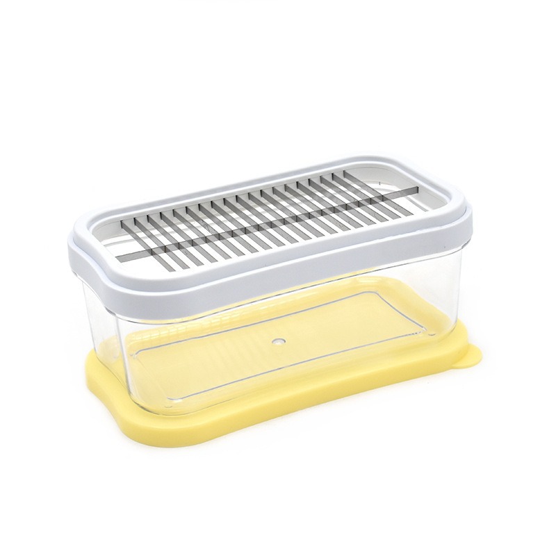 Caja para cortar mantequilla para refrigerador, caja de almacenamiento para queso, contenedor para queso con tapa, caja de conservación, caja de almacenamiento, divisor para caja de mantequilla