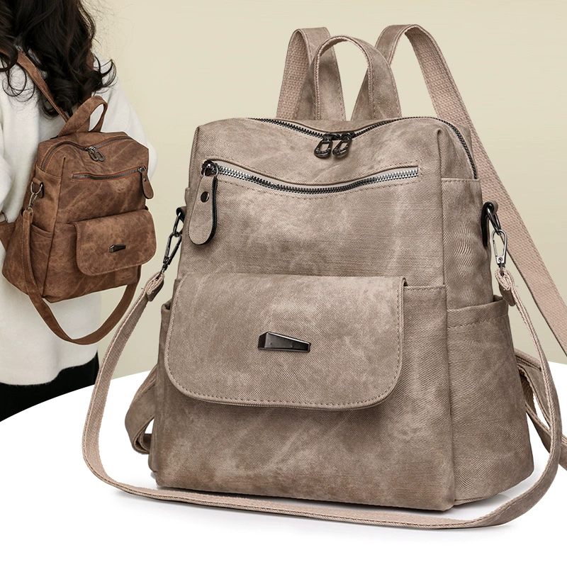 (Cross-border trading), retro capacious backpack, universal bag for traveling