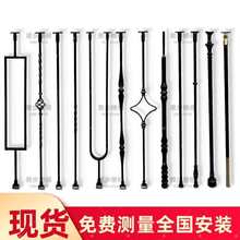 实木楼梯扶手实心烤漆铁艺铝艺立柱别墅室内简约欧式实木护栏