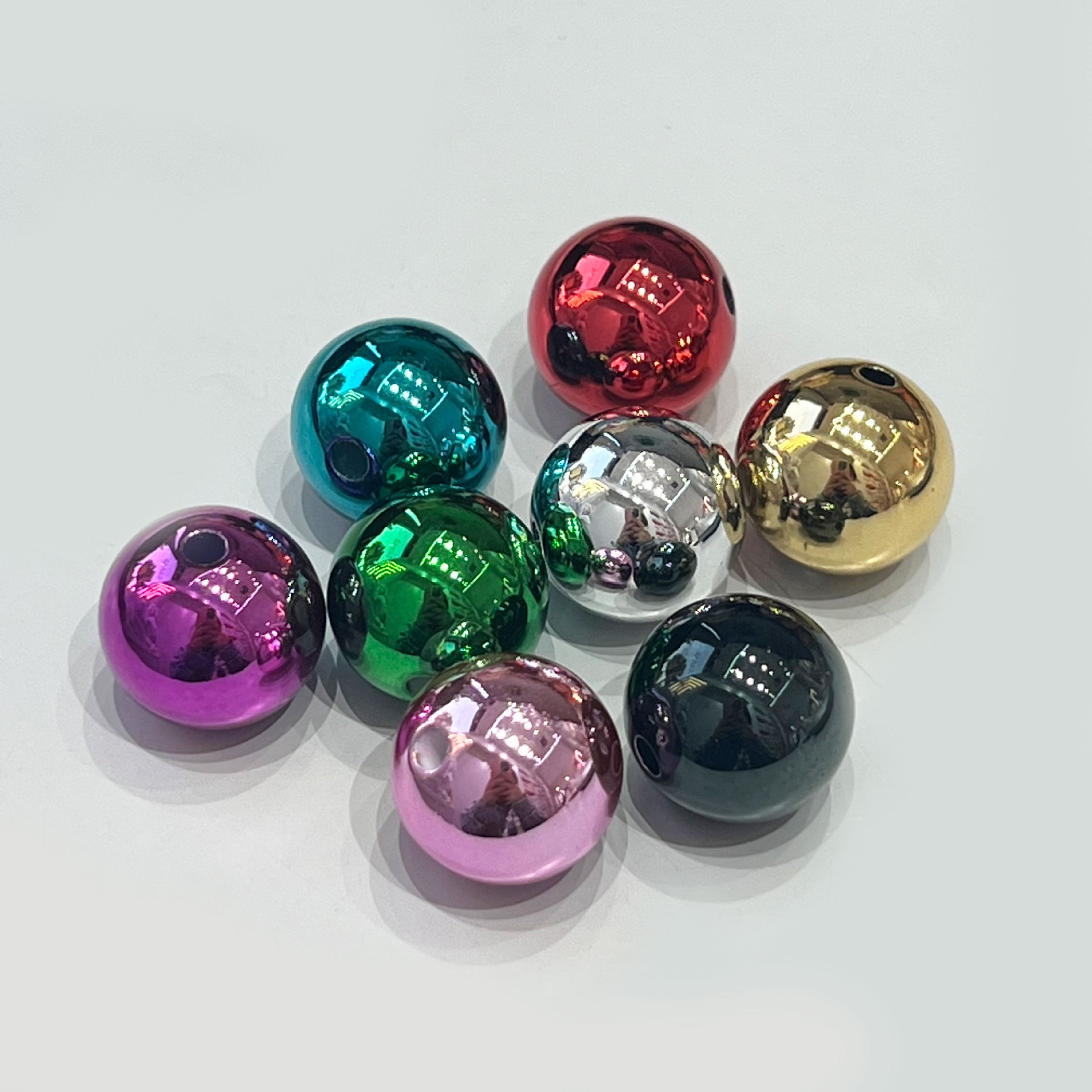 DIY手机链银色珠