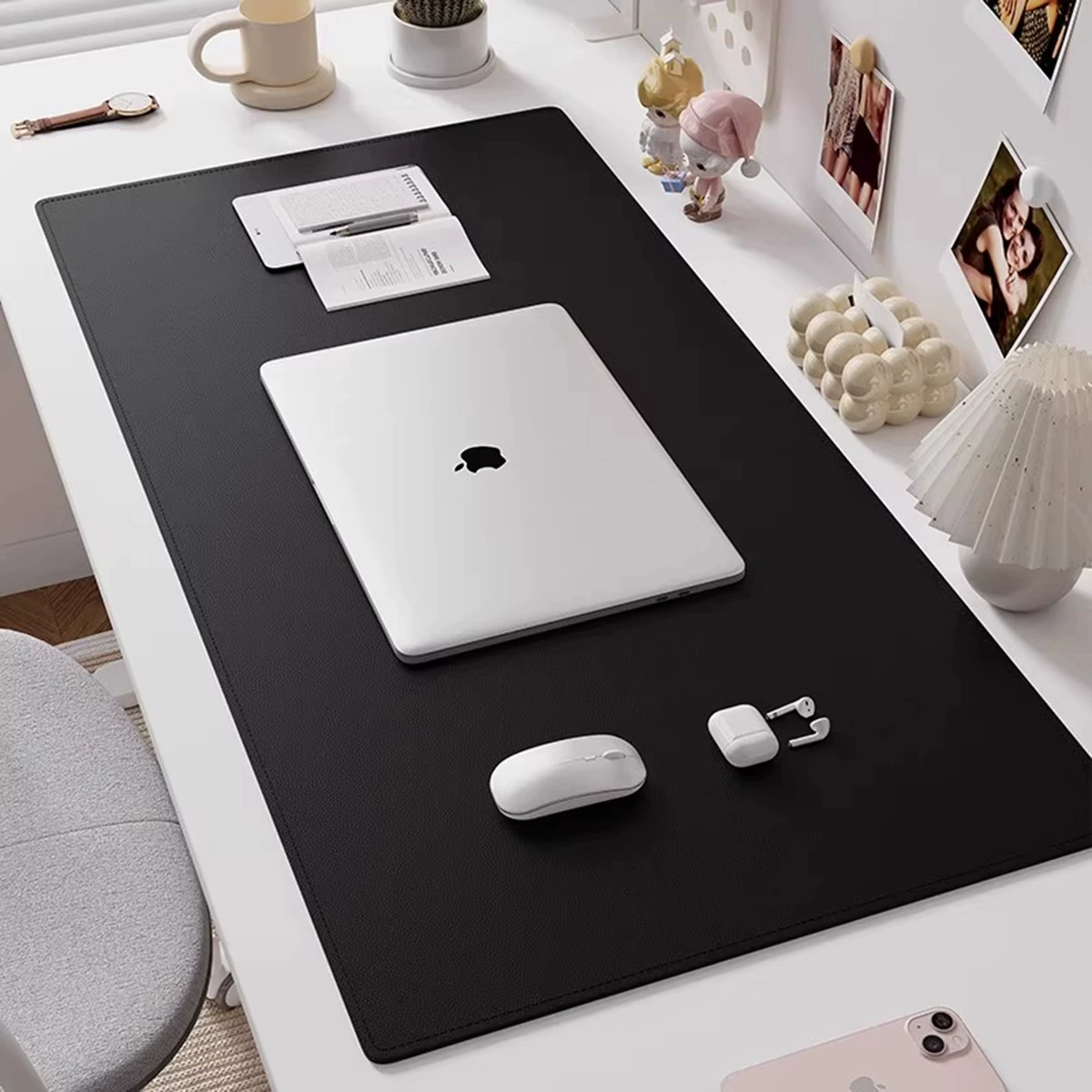 Mouse Pad Oversized Desk Mat Leather Desktop from Yomiego