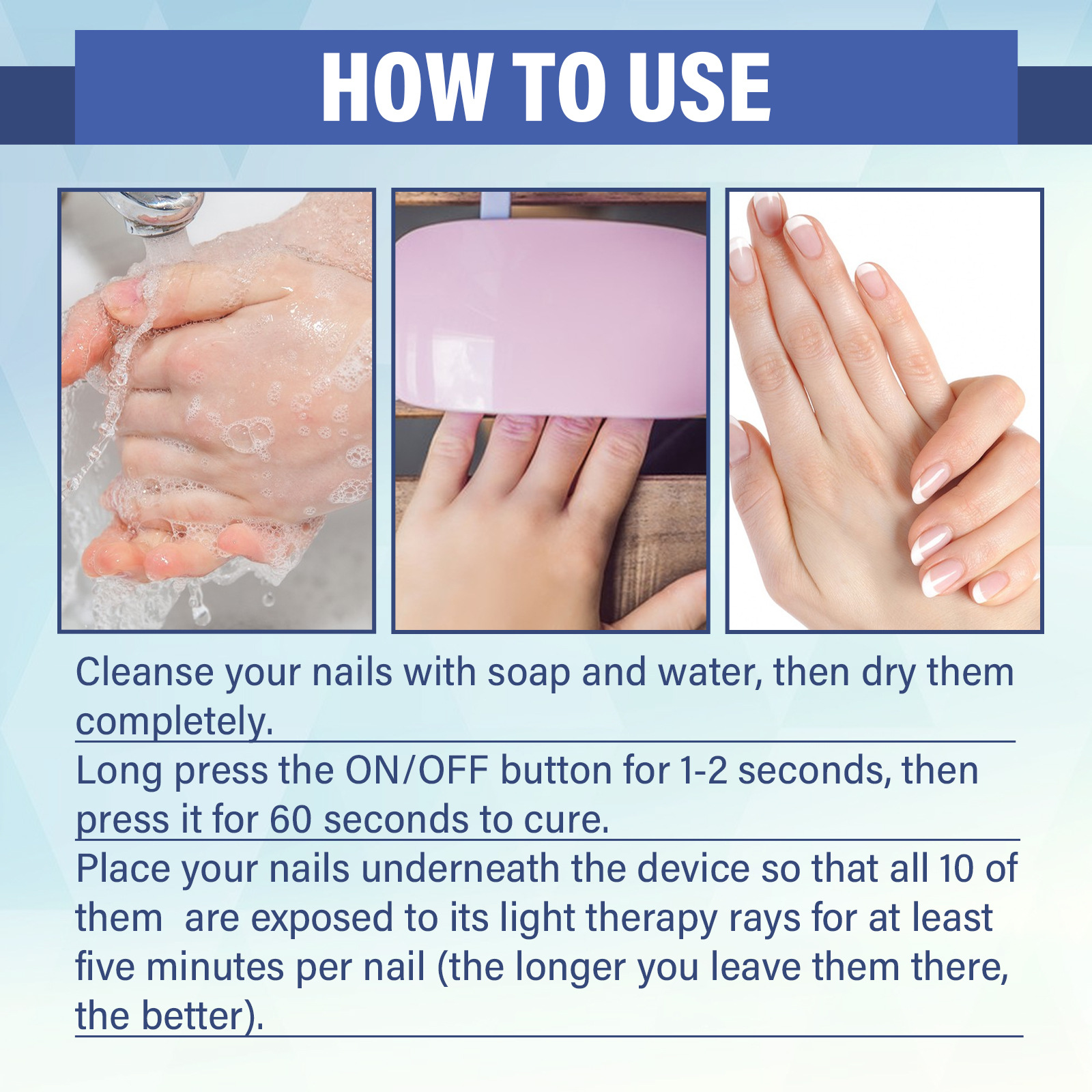 Nail Repair LED Phototherapy Instrument - Close Up