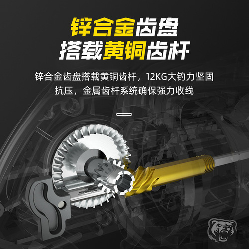 Xiongwang Luya all-metal spinning wheel with no gap, long-range fishing wheel, sea rod wheel, shallow cup fishing wheel, anti-line blocking spinning wheel