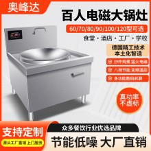 商用电磁炉大锅灶大功率15kw学校食堂电热锅建筑工地牛肉羊肉汤