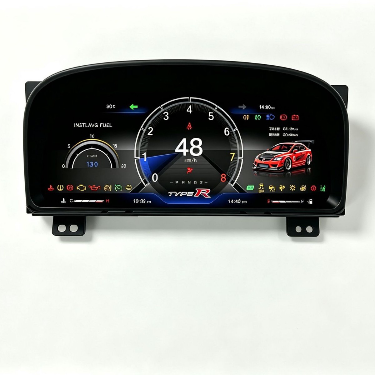 Compatible with Honda 8th generation Civic 2006-2012, full LCD instrument panel non-destructive plug-and-play modification and upgrade