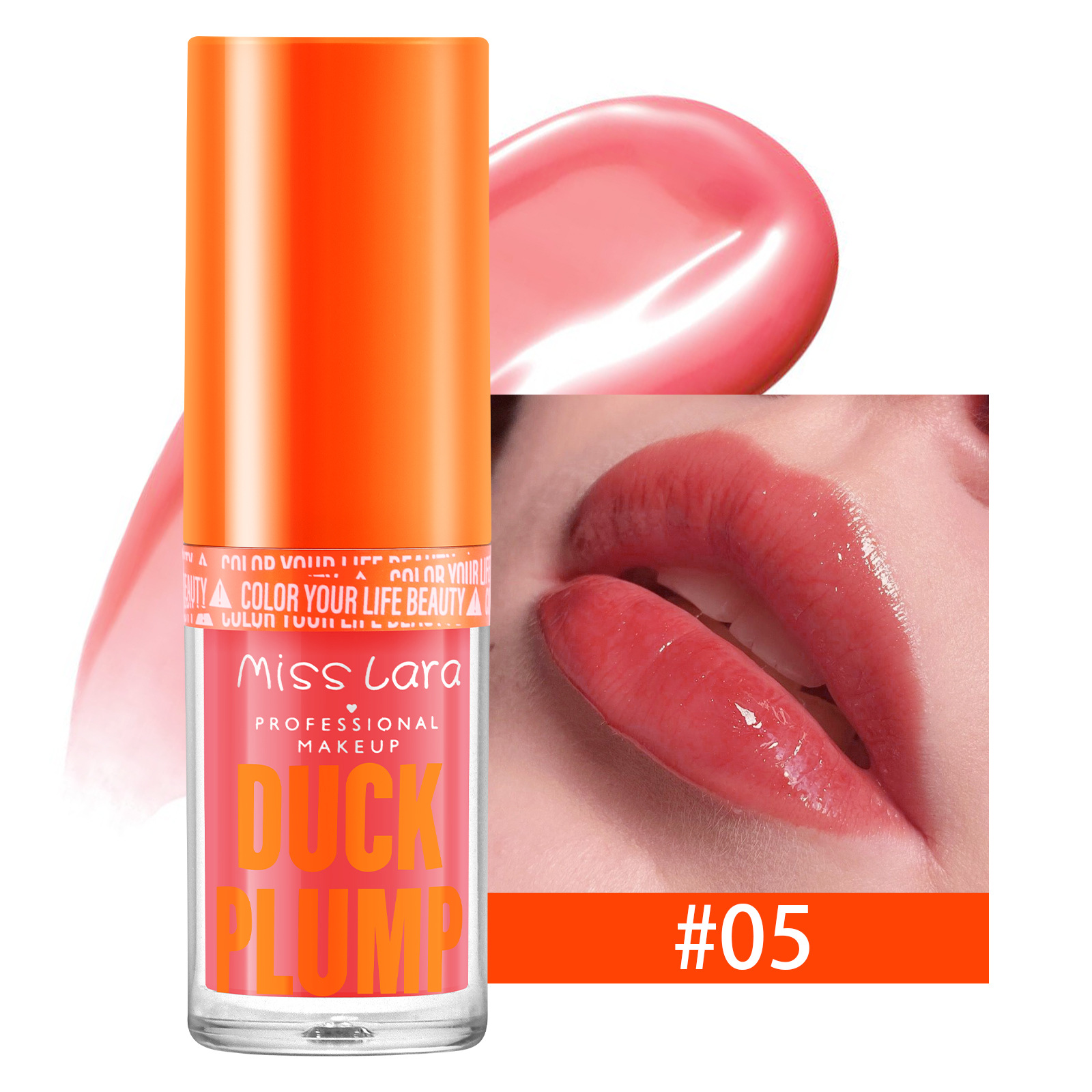 Miss Lara transfronteriza hidratante y abundante miel de labios fina brillante con maquillaje de color no volante polvo de labios grandes brillo de agua labial image 10