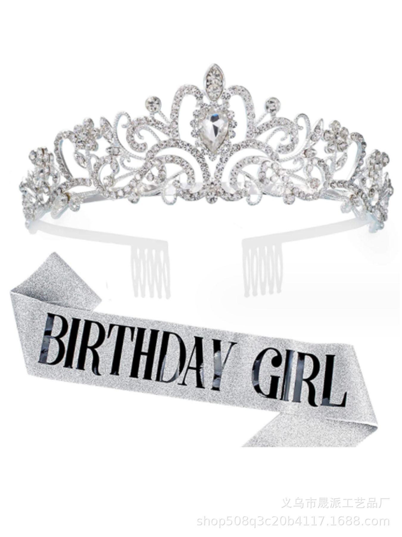 Nuevo cumpleaños reina corona ceremonial cinturón traje