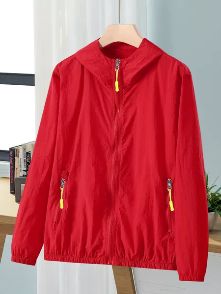 Summer New Men's Loose Large Size Sun Protection Clothing Fashionable Young Couple Breathable Skin Clothing Outdoor Anti-Mosquito Top