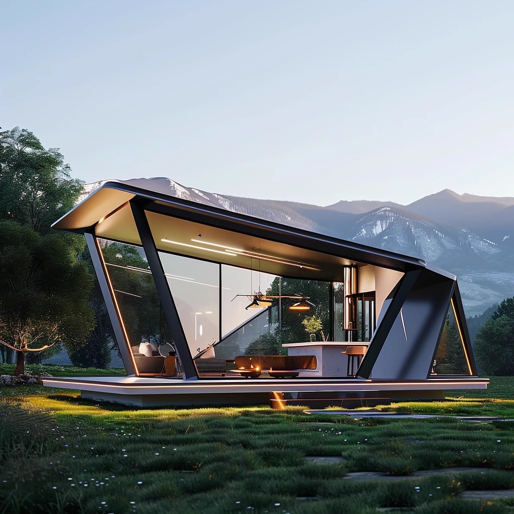 RV espacial salud inteligente cabina escénica resort casa de pan al vapor	 Casa residencial característica de alta gama para alquiler y venta