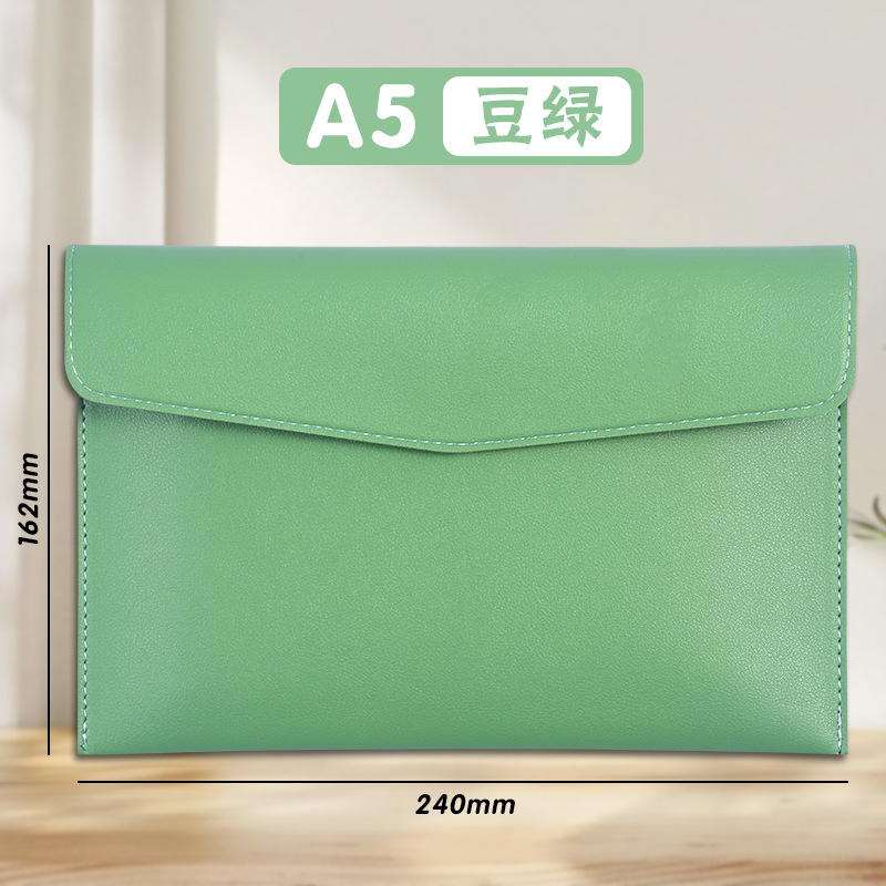 A5-그린 나파 패턴 파일백