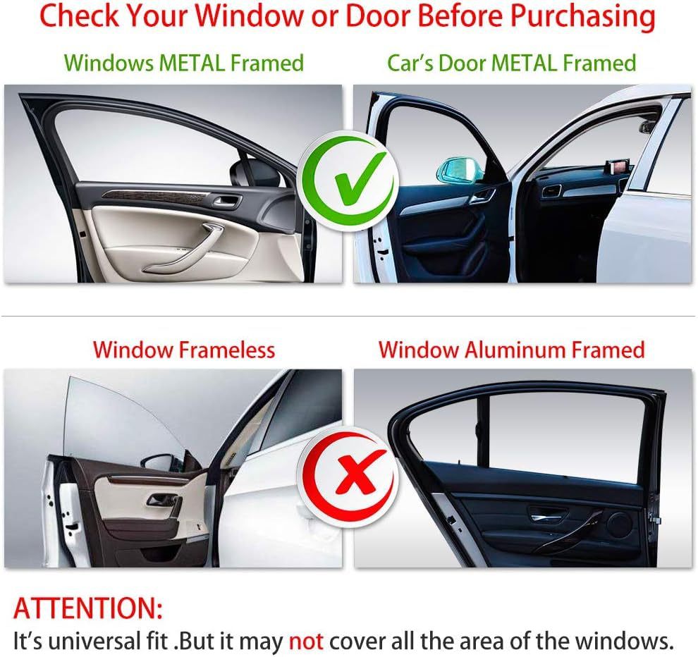Cross-Border Single-Layer Sun Protection Retractable Magnetic Car Curtain Magnet Car Sunshade Water Drop Car Sunshade Side Shield