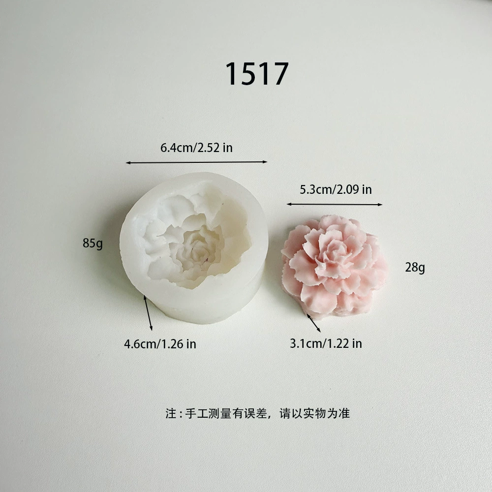 Silicone Mold BA008, Flower Shape for Soap, Fondant & Aromatherapy, Handmade DIY Small Kit