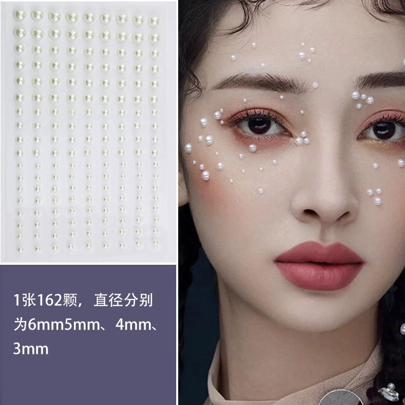 Eye drops Diamond Pearl stickers face jewelry flash diamond tears Diamond stickers eyebrow Diamond stage makeup eye angle stickers Diamond Self-adhesive