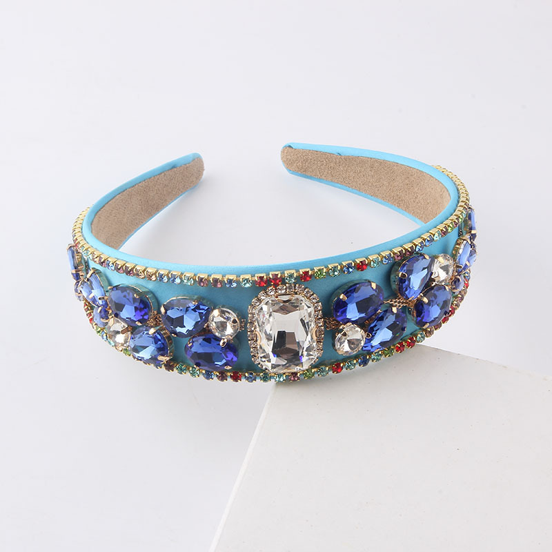New Baroque Diamond-studded Gems Colorful Headbands Wholesale Nihaojewelry display picture 2