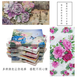 Factory direct in stock color printing napkins flowers and plants facial tissue party tissue cross-border AliExpress hot sale