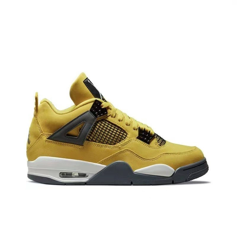 Air Jordan, баскетбольные кроссовки, классические баскетбольные кроссовки черного и желтого цветов для мужчин и женщин