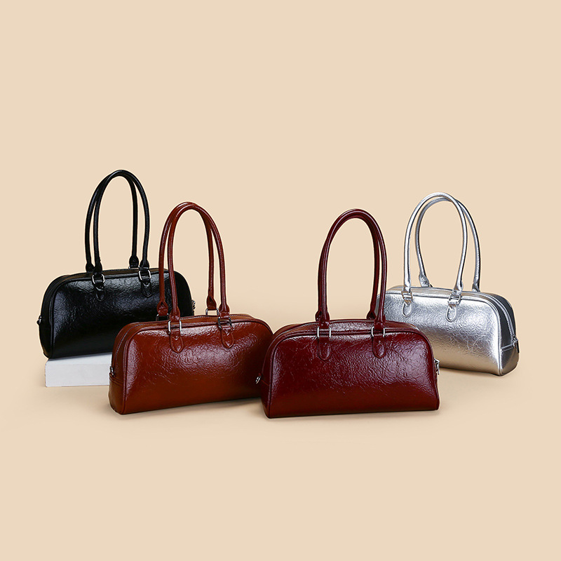 Damen Ledertasche Schultertasche Luxus Handtasche Praktisch_voghion.com