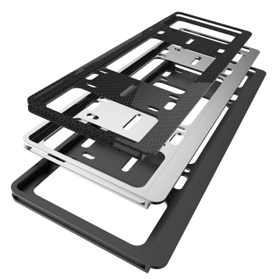 Protection Frame Insert-Type Double-Layer License Plate License plate holder/license plate holder