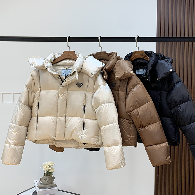 pra women's quilted removable sleeves winter jacket white goose down windproof hooded thickened outdoor high-end jacket