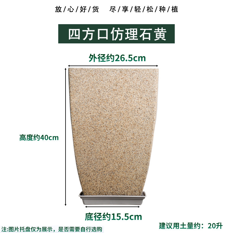 ユニバーサル工場直発セメント樹脂プラスチック客間大植木鉢亀背竹発財樹天国鳥緑植盆|undefined