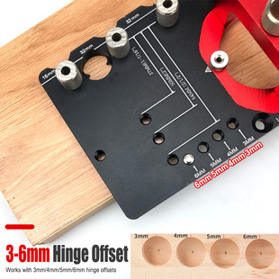35mm hinge punching locator handle punching Drawer Wardrobe Door panel hinge drilling positioning installation tool