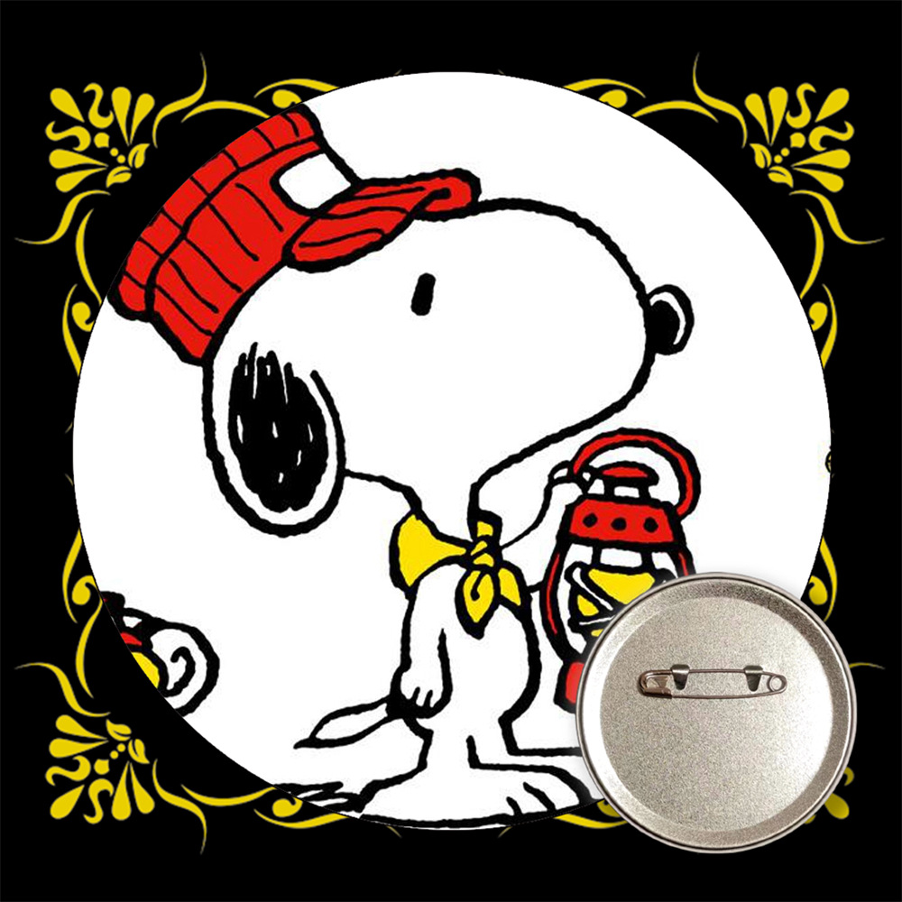 Snoopy bar transfronterizo insignia broche de estaño metal medallas conmemorativas anime periferia al por mayor
