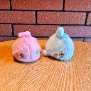 Cartoon Marine Animal Dolphin Plush Toy Pink Blue Dolphin Amusement City Bag Pendant Doll Grabber Doll