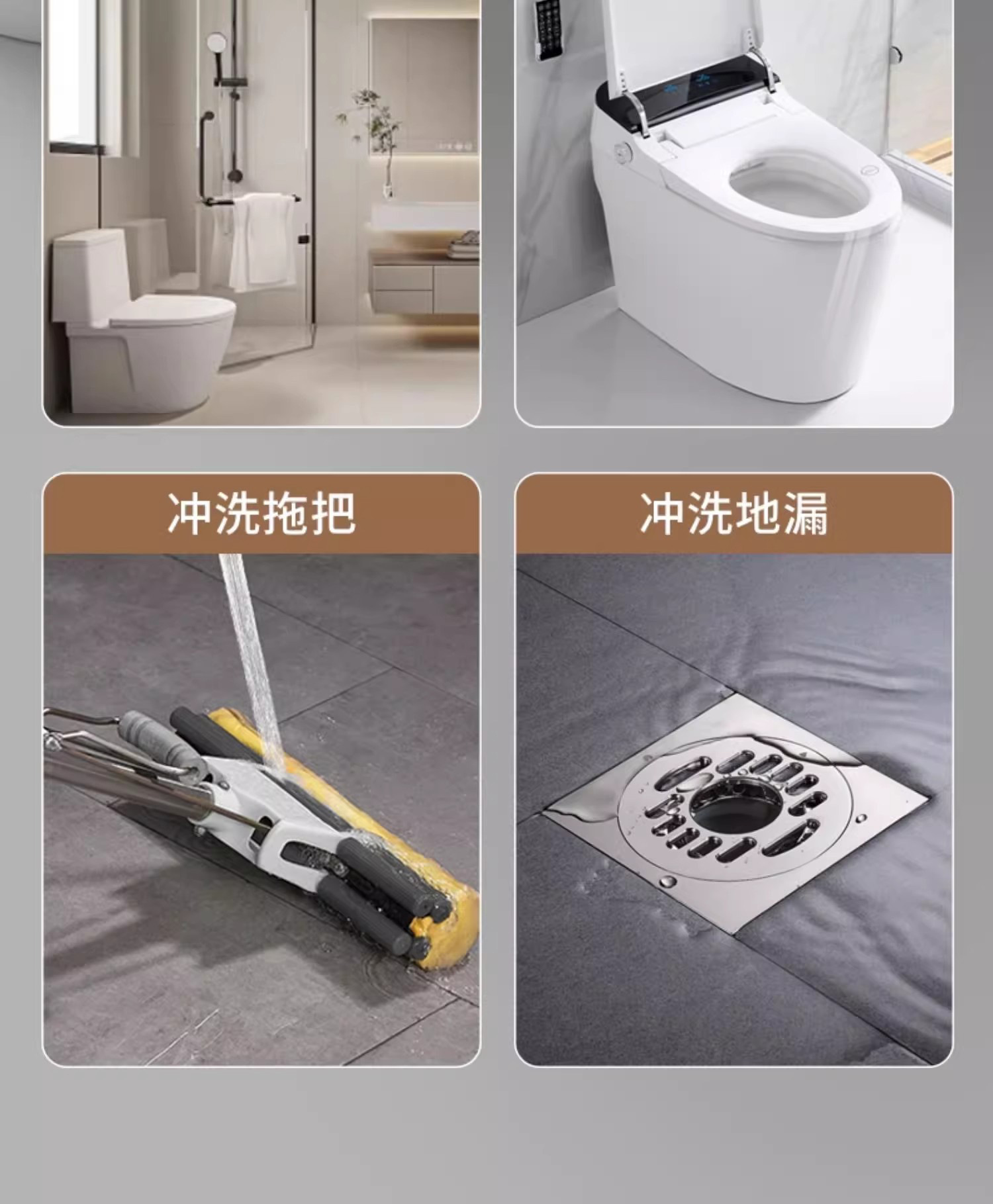 Toilet flushing spray gun, faucet flushing device, toilet and bathroom water gun companion, feminine washing device, pressurized high-pressure household Item Picture