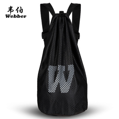 Basketball bag Netbag children football Swimming Drawstring Bundle pocket train multi-function Storage Backpack Bagging