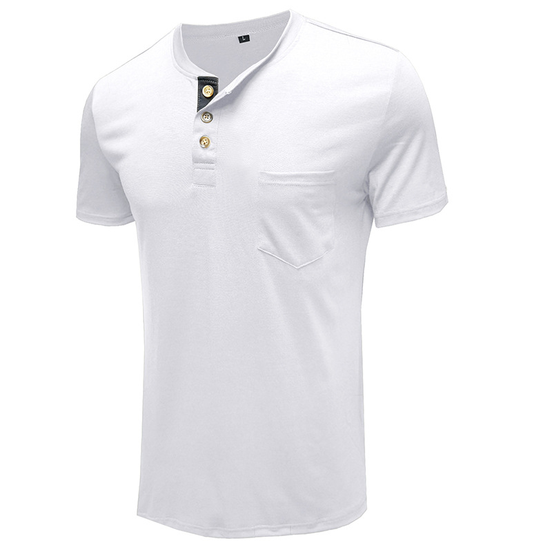 Herren Henley T-shirt Kurzarm Für Den Sommer In Der Herrenmode_voghion.com