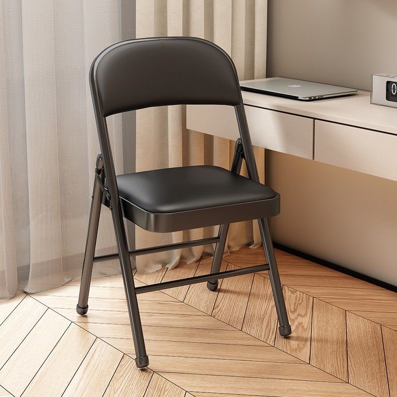 Cadeira dobrável para uso doméstico, cadeira simples de computador para dormitório universitário, cadeira de encosto de escritório portátil, cadeira de jantar de quarto, banco.