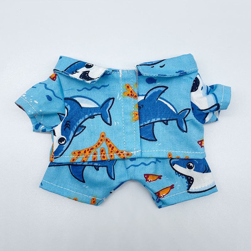 Muñeca de algodón 20cm15cm muñeca ropa muñeca camisa pijamas traje lindo en stock