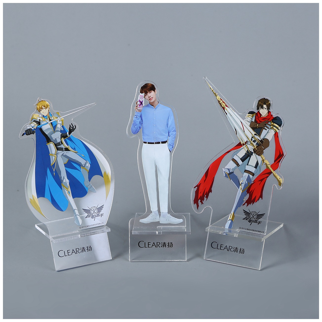 亚克力动漫桌面立牌 双面卡通摆件周边 粉丝应援创意装饰品