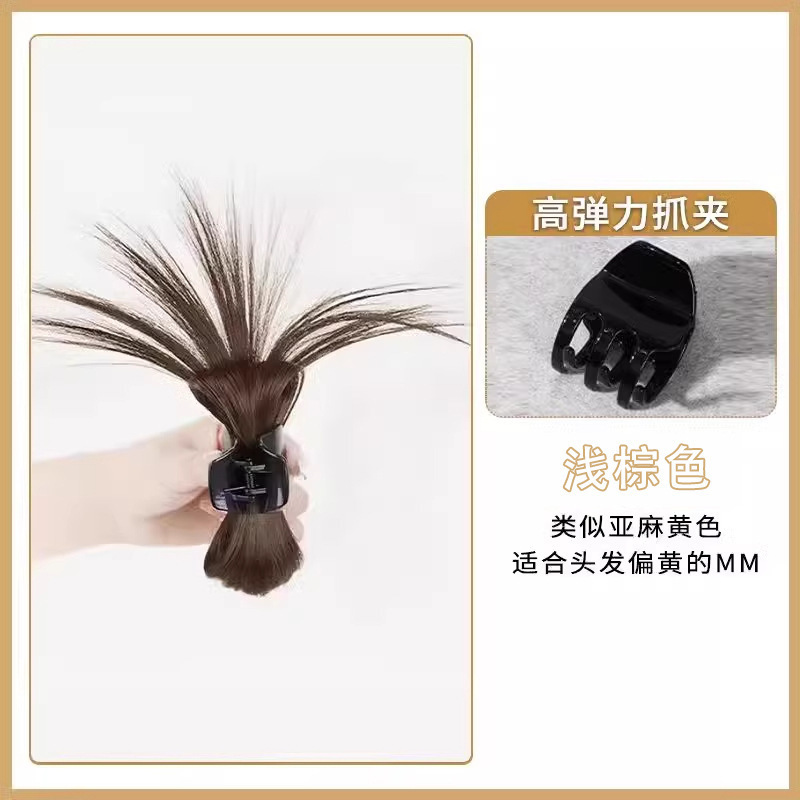 Clip de agarre de plumas de pollo de medio amarre, cabeza de volante, fuente de pelo de simulación, nido de pollo alto, peluca de bola, peluca de rosa, clip de agarre