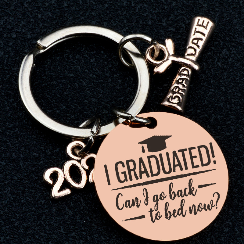 2022 Graduation Season Gift I Graduated Lettering Stainless Steel Keychians Wholesale display picture 7