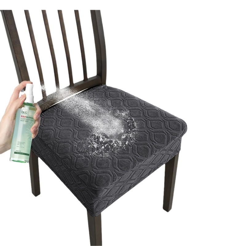 Cross-border impermeable pequeña ronda jacquard casa cubierta de la silla de punto elástico cubierta de la silla funda de cojín