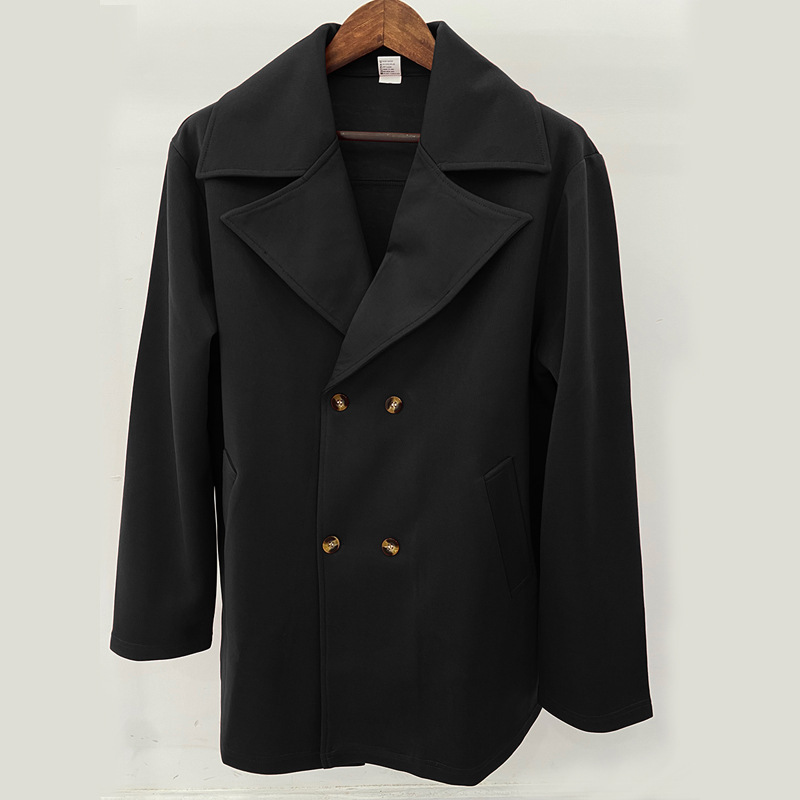 Cappotto uomo slim fit revers antivento casual per autunno_voghion.com