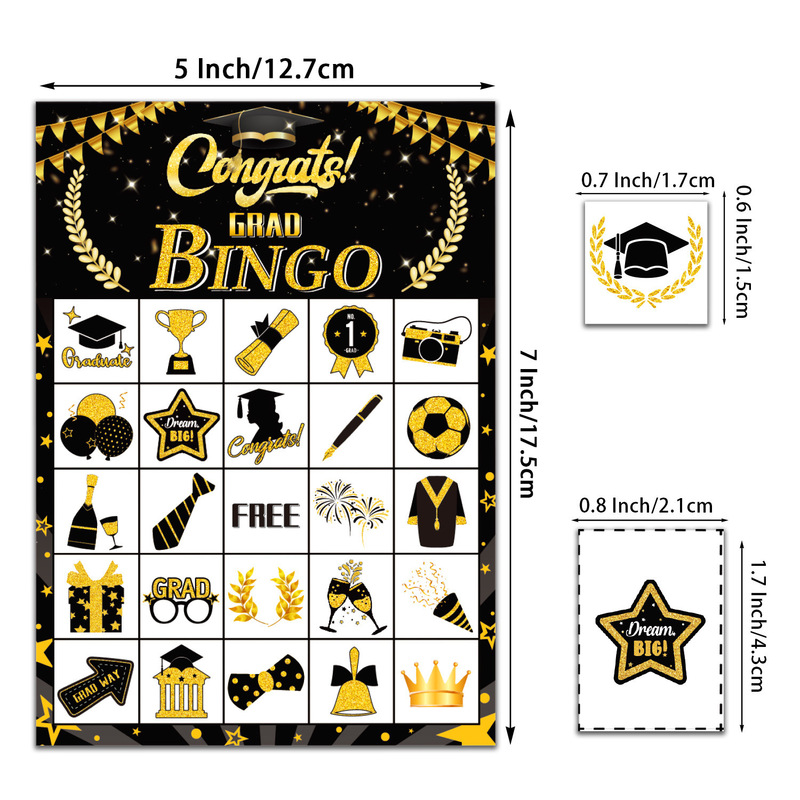 Bingo Game Christmas Paper Crafts Party Kids Cartoon Stickers Party Birthday Game