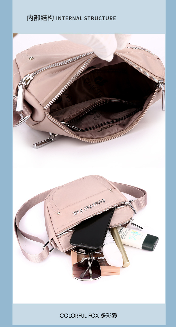 Colorful Fox Lady mini Shoulder Bag, outdoor casual and simple phone bag, water-resistant and fashionable crossbody bag undefined