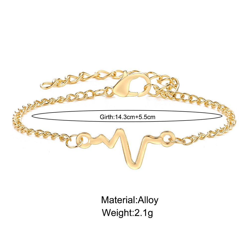 Vente En Gros Bijoux Bracelet Simple Onde De Foudre display picture 1