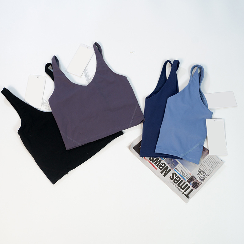 Spring and Summer Yoga bra running fitness vest sports shockproof top women's push-up workout underwear