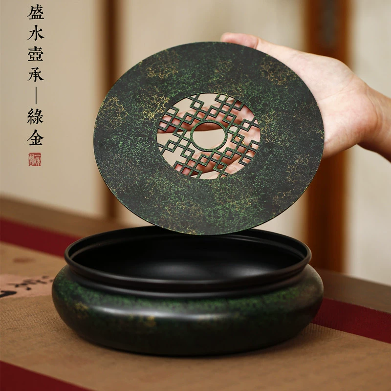 Чайник Sheng наследует китайский стиль ретро старое железо, сухое вареное маленькое чайное блюдо кунг-фу чайный набор, лоток для хранения воды, домашнее маленькое чайное столик