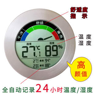 Ll Thermometer Household Indoor Japanese Temperature and Humidity Meter Display Creative High-Precision Digital Dry Temperature and Humidity