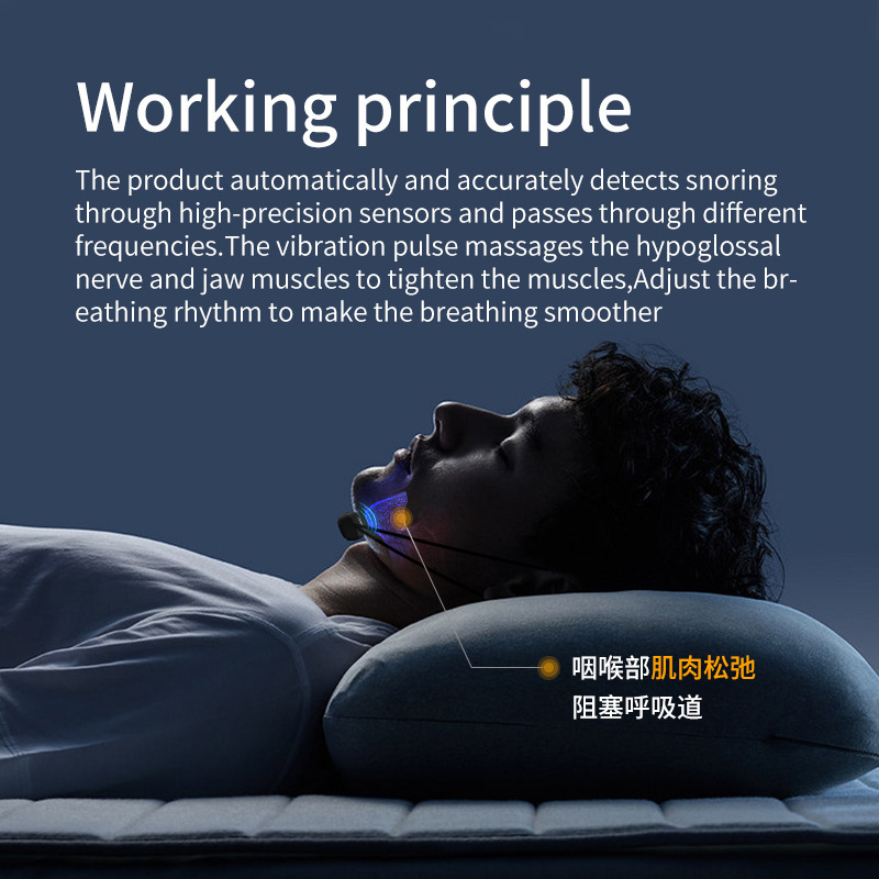 新型いびき止め睡眠器いびき止め電気鼻詰まり呼吸器鼻挟みシリコン知能いびき防止神器|undefined