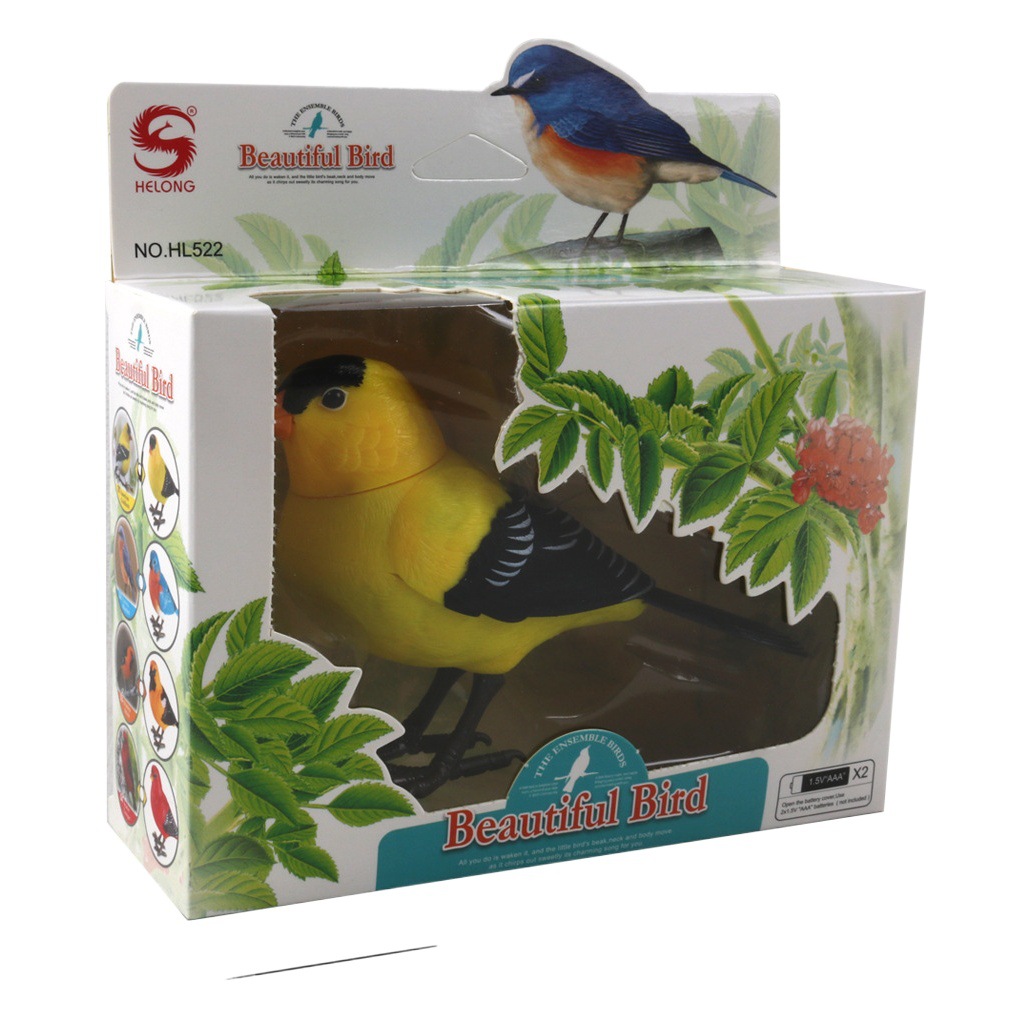Pájaro Eléctrico de Juguete con Control de Voz 522 de Plástico para Niños