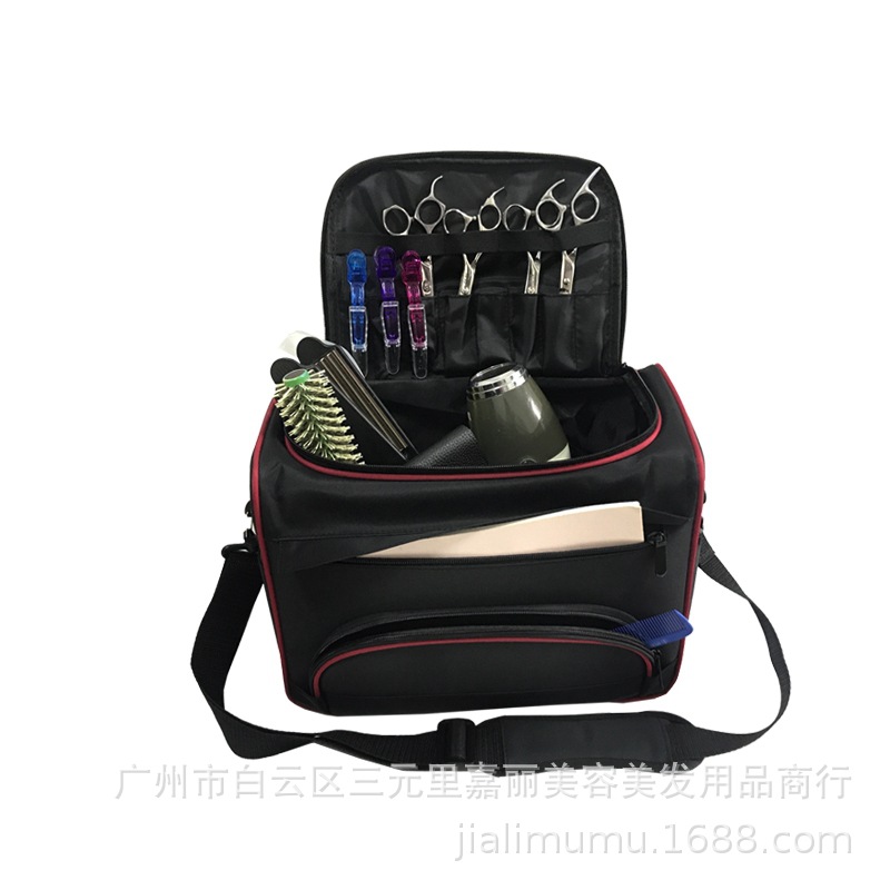 Belleza y peluquería al por mayor multi-funcional tijeras bolsa crossbody lienzo kit portátil maquillaje tatuaje bolsa